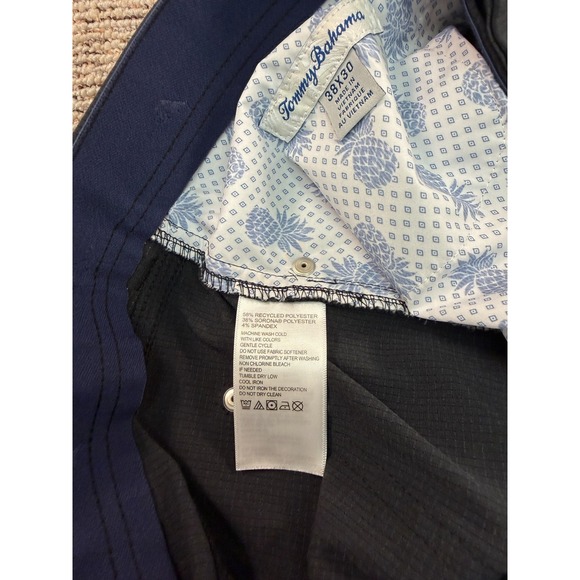 Tommy Bahama Mens Pants 38x29 Black Performance Golf Coast Island Zone Stretch - Picture 4 of 13